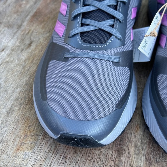 Adidas Runfalcon 2.0 TR Womens 9.5 Gray Pink Trail Shoes FZ3584 - Picture 4 of 11